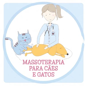 Selo do Curso Híbrido de Massoterapia para Cães e Gatos